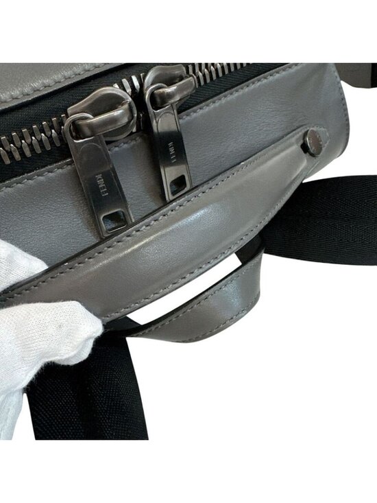 Fendi Backpack Leather Gray main image 4